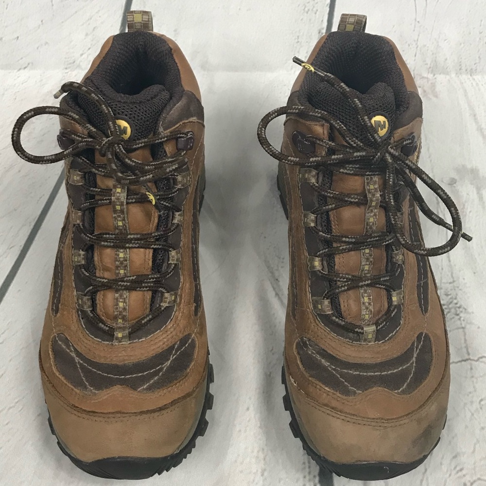 Merrell Women's Brown Lace-Up Hiking Boots - Picture 2 of 6